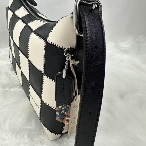 Coach Alter Ego Shoulder Bag In Checkerboard Upcrafted Leather Coachtopia CBE00 - Picture 3 of 9